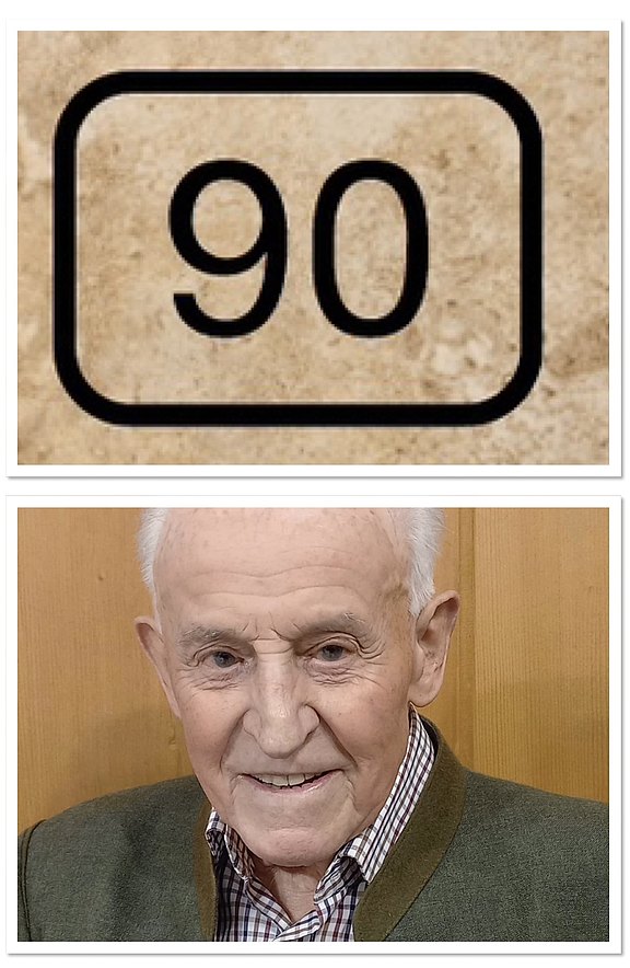 Gratulation zu 90 Hr. Riederer Alois